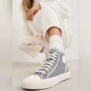 PF Flyers Center Hi Sneakers Ultimate Gray High Top Unisex 6.5 Women / 5 Men